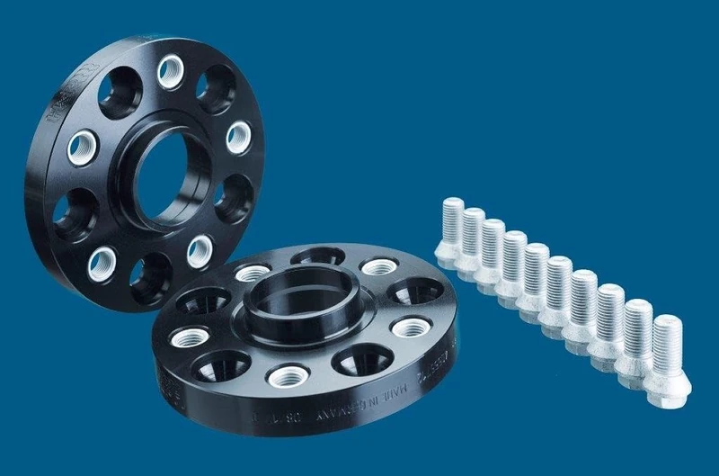 H&R DRA-System Wheel spacer set 50mm per axle - Bolt pattern 5x120 - Hub 72,5mm - Bolt size M14x1,25 - compatible with BMW/Mini - Black