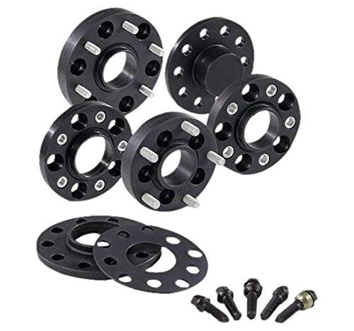 H&R DRM-System Wheel spacer set 100mm per axle - Bolt pattern 5x130 - Hub 71,6mm - Bolt size M14x1,5 - compatible with Porsche - Black