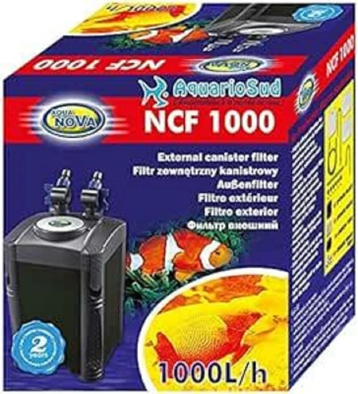 Aqua Nova NCF-1000 išorinis filtras iki 300L akvariumui 20W 1000L/val