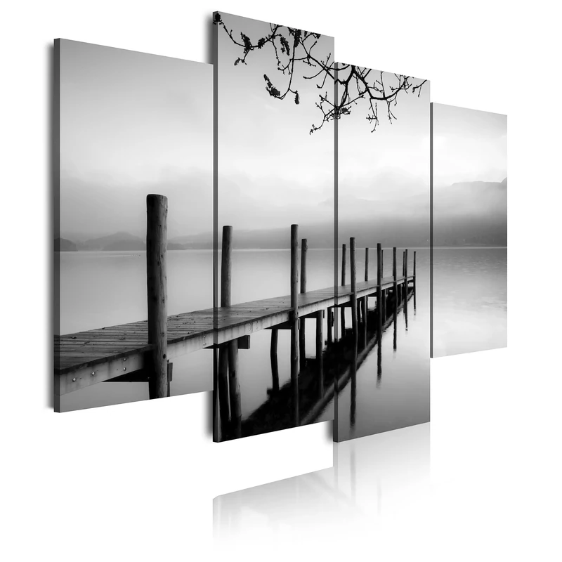 DekoArte Pictures Canvas-Modern design Landscape zen 167 (120 x 100 MM)