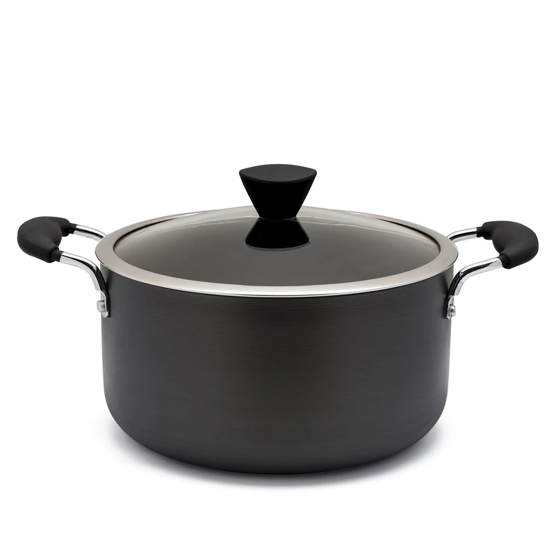 Zinel 4154 Hard Anodised Non-Stick Casserole, Grey, 28 cm