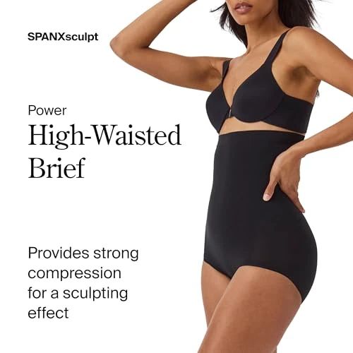 Spanx Women's Higher Power Panties - Very Black L UK - Shaping