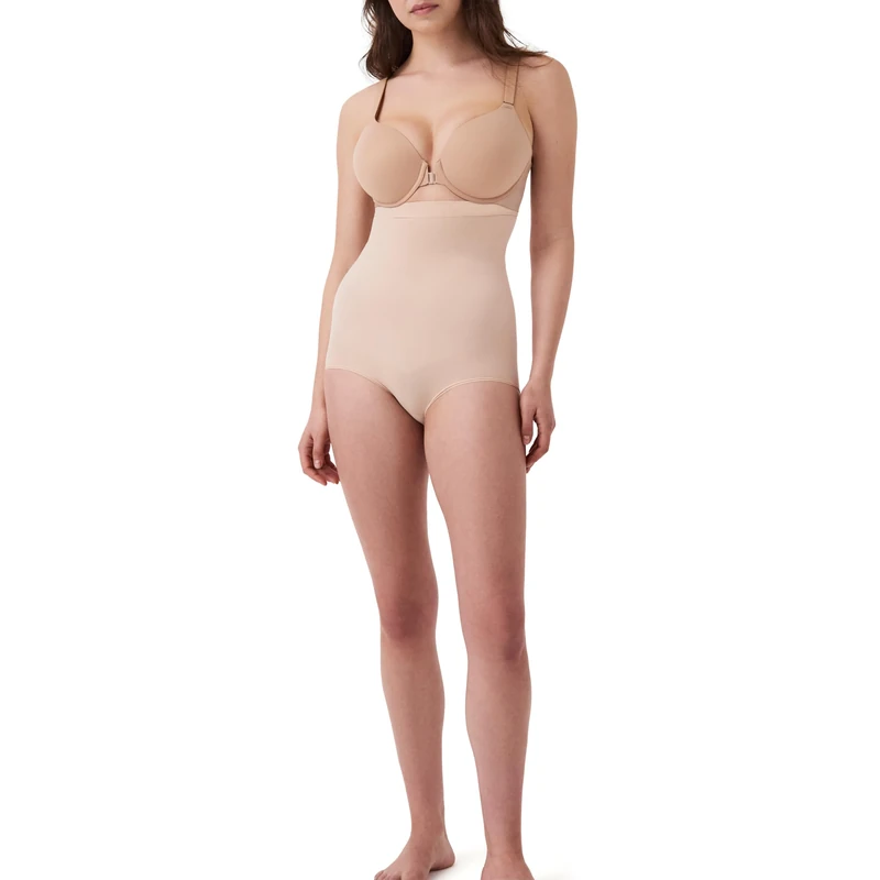 Spanx Women's Higher Power Panties, Soft Nude, XL