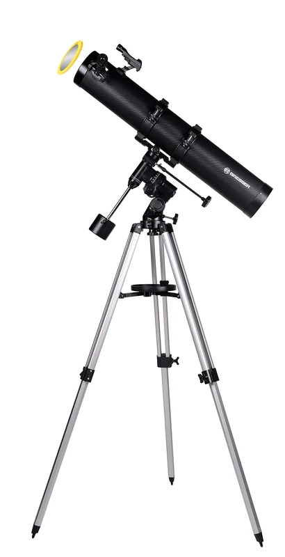 Bresser Newtonian Telescope Galaxia 114/900 EQ-SKY with mount and tripod