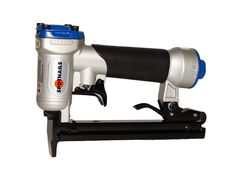 Spot Nails PS7116 Upholstery Stapler for 22-Gauge 3/8-Inch Crown Staples, 1/8-9/16-Inch, Black