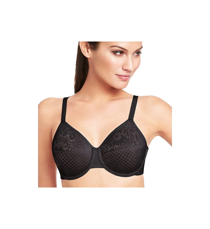 Wacoal Women's Plus Size Visual Effects Minimizer Bra, Black, 34F