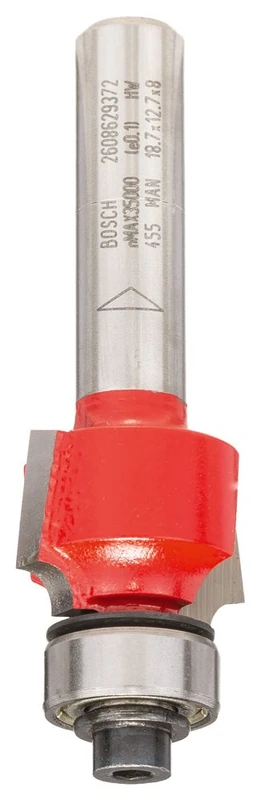 Bosch 2608629372 "Expert" Rounding Router Bit, 0 V, Silver, 8 x 18.7 x 55 mm