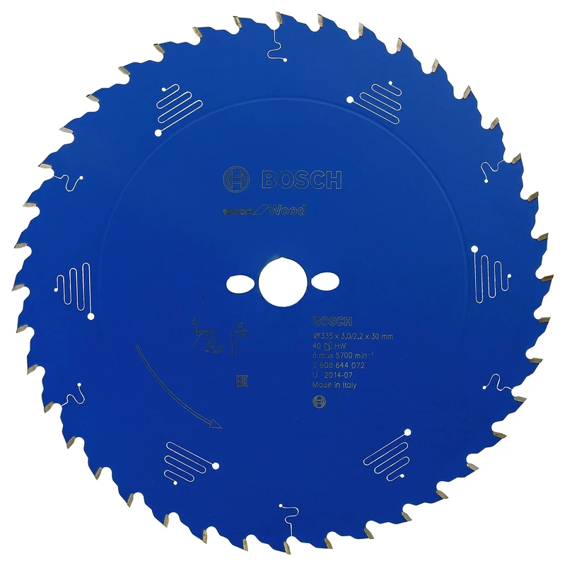 Bosch 2608644072 Circular Saw Blade, "Top Precision" Exwoh 335x30mm 40, 0 V, Blue