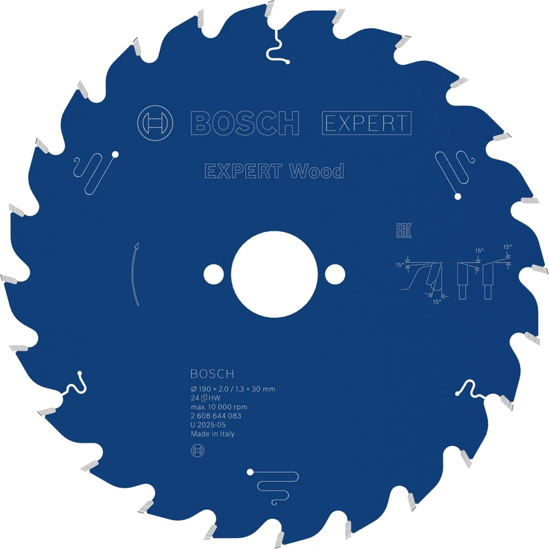 Bosch 1x EXPERT Wood Corded Circular Saw Blade for Table Saw (for Softwood, Hardwood, Ø mm, Professional Accessory Table Corded Circular Saw)