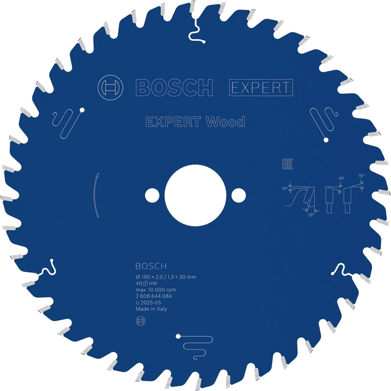 Bosch 1x EXPERT Wood Corded Circular Saw Blade for Table Saw (for Softwood, Hardwood, Ø mm, Professional Accessory Table Corded Circular Saw)