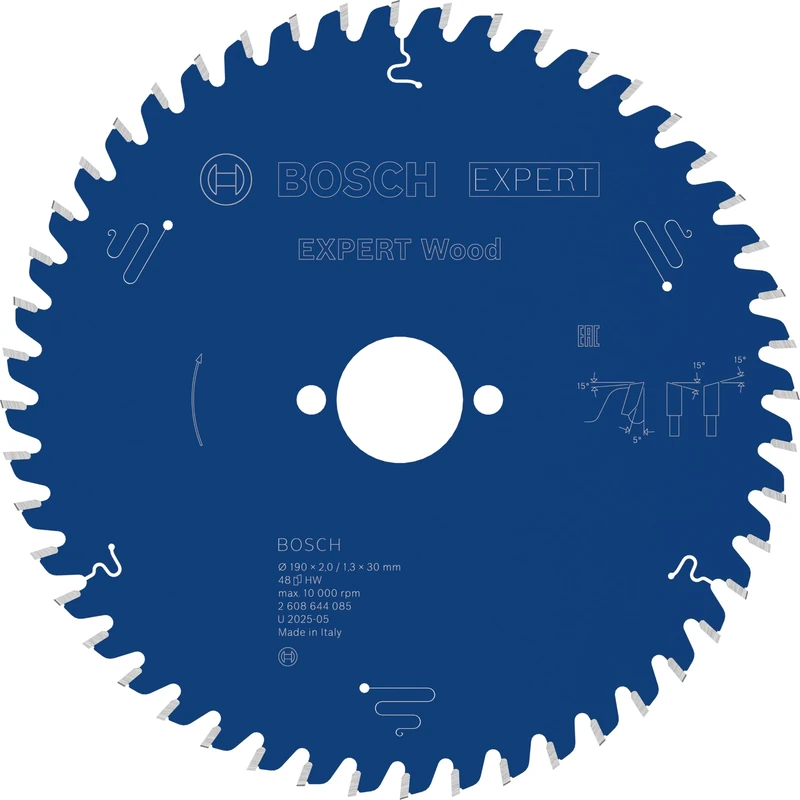 Bosch 1x EXPERT Wood Corded Circular Saw Blade for Table Saw (for Softwood, Hardwood, Ø mm, Professional Accessory Table Corded Circular Saw)