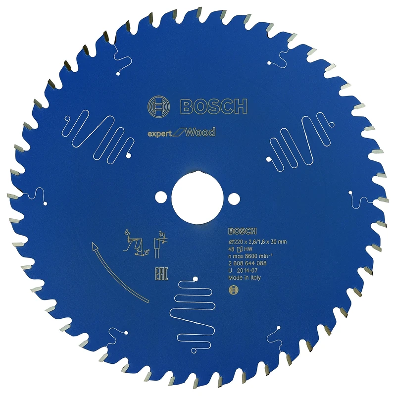 Bosch 2608644088 Circular Saw Blade, "Top Precision" Exwot 220x30mm 48, 0 V, Blue