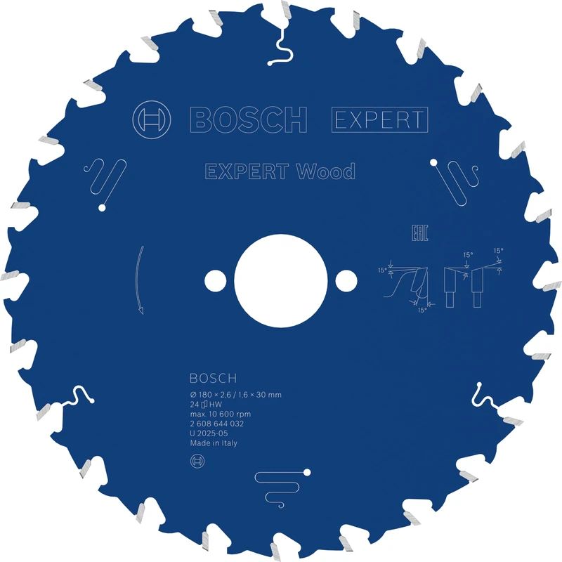 Bosch 1x EXPERT Wood Corded Circular Saw Blade for Handheld Circular Saw
