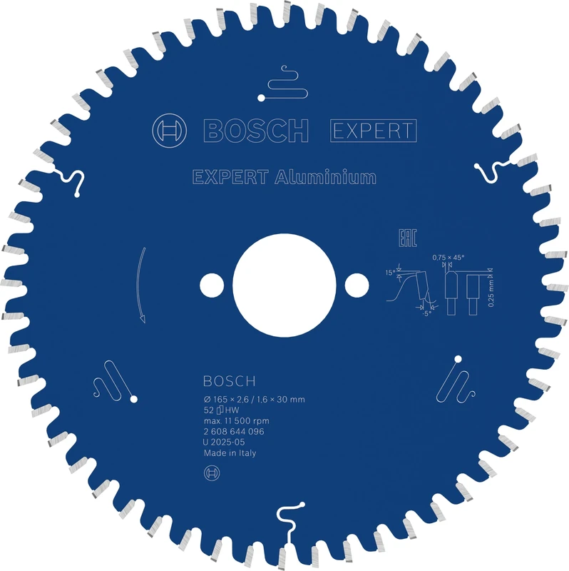 Bosch 1x EXPERT Aluminium Corded Circular Saw Blade for Handheld Circular Saw and Dry Cutter (for Aluminium, Ø mm, Professional Accessory Hand-Held Corded Circular Saws)