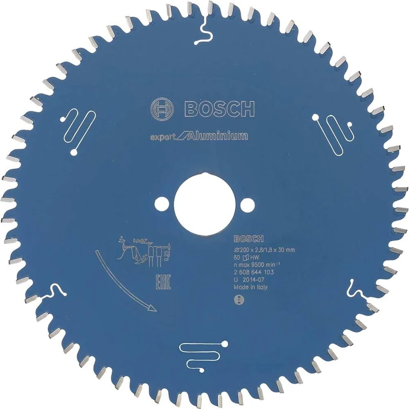 Bosch 2608644103 EXALH 60 Tooth Top Precision Circular Saw Blade, 0 V, Blue