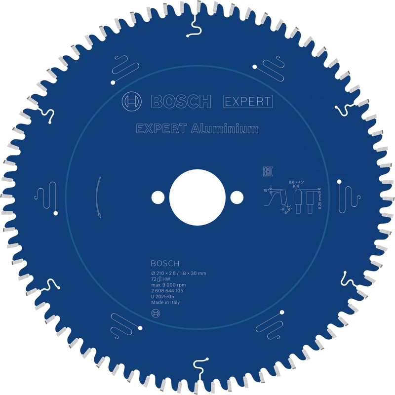 Bosch 1x EXPERT Aluminium Corded Circular Saw Blade for Handheld Circular Saw and Dry Cutter (for Aluminium, Ø mm, Professional Accessory Hand-Held Corded Circular Saws)