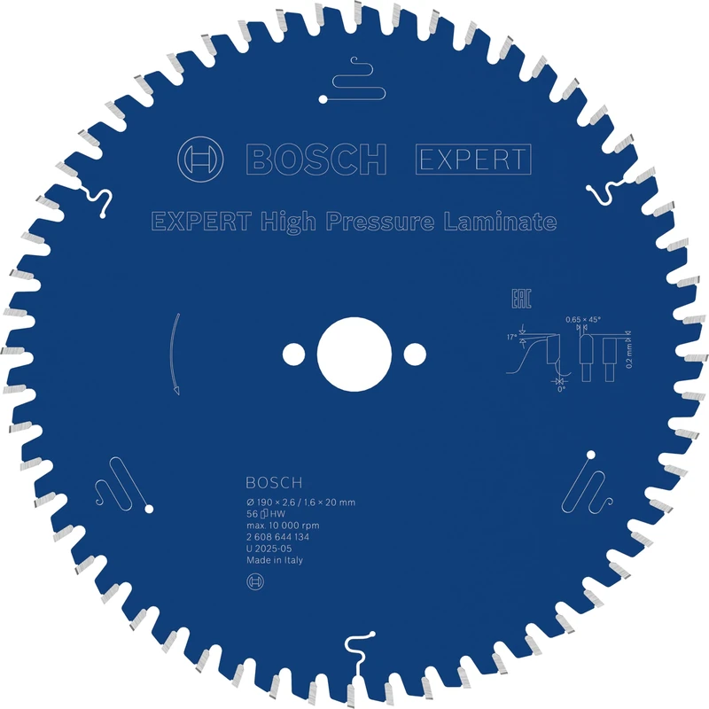 Bosch 1x EXPERT High Pressure Laminate Corded Circular Saw Blade for Handheld Circular Saw (for HPL High-pressure laminate, Ø mm, Professional Accessory Hand-Held Corded Circular Saws)