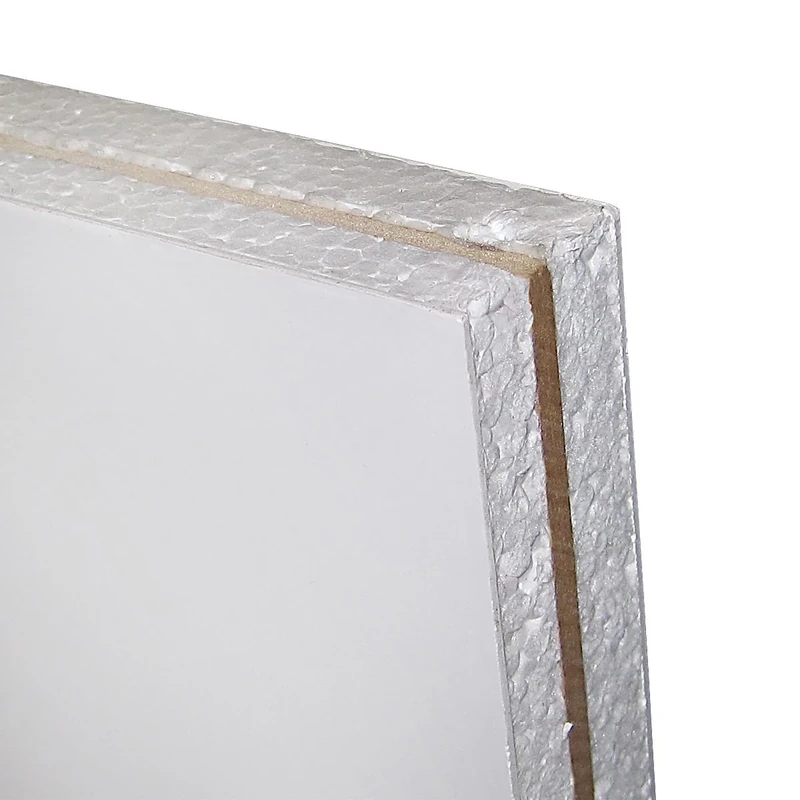White UPVC Flat Half Door Panel MDF Reinforced (W: 750mm x H: 750mm x D: 20mm) 20mm Thick Plastic Filled