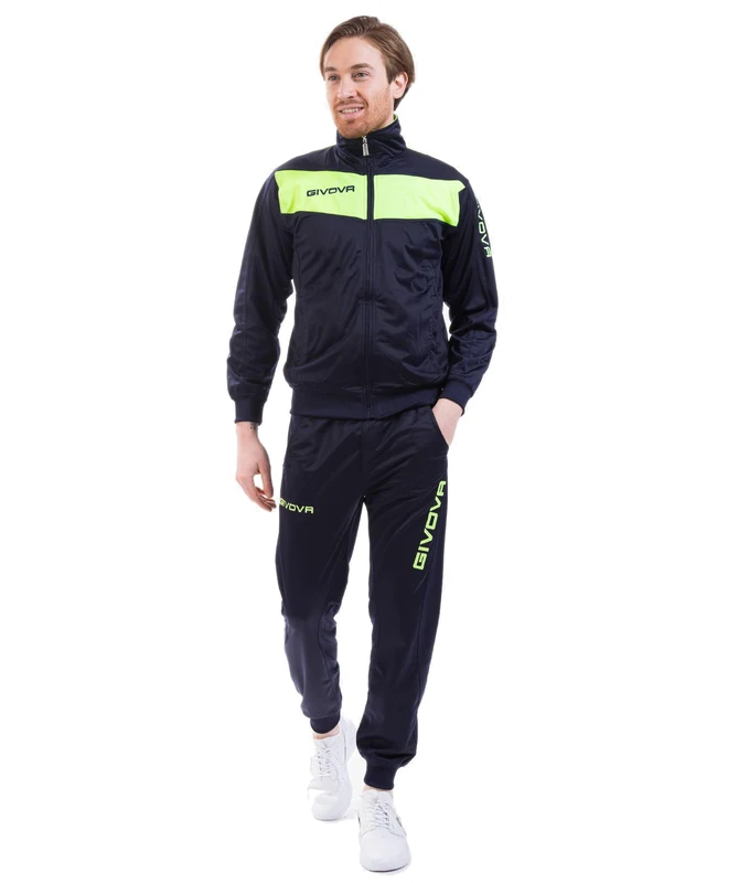Givova, suit king, blue/yellow fluo, XL