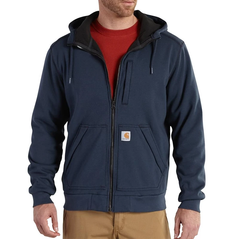 Carhartt Men's Wind Fighter® Relaxed Fit Midweight Full-Zip Sweatshirt, Navy, XL