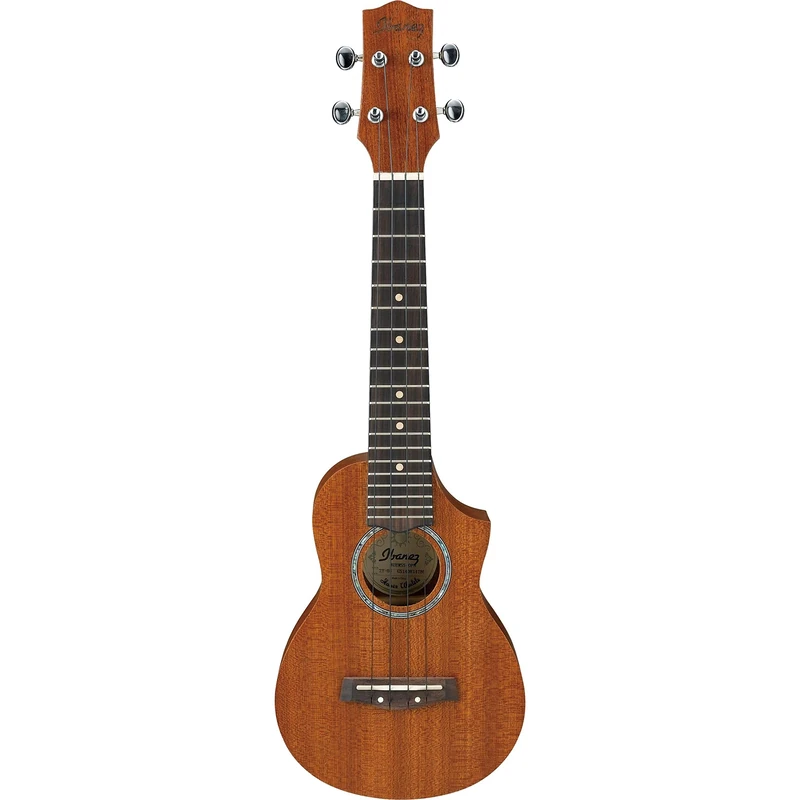 Ibanez UEWS5-OPN UEW Series Acoustic Ukelele - Cutaway Soprano Style - 4 String - Open Pore Natural