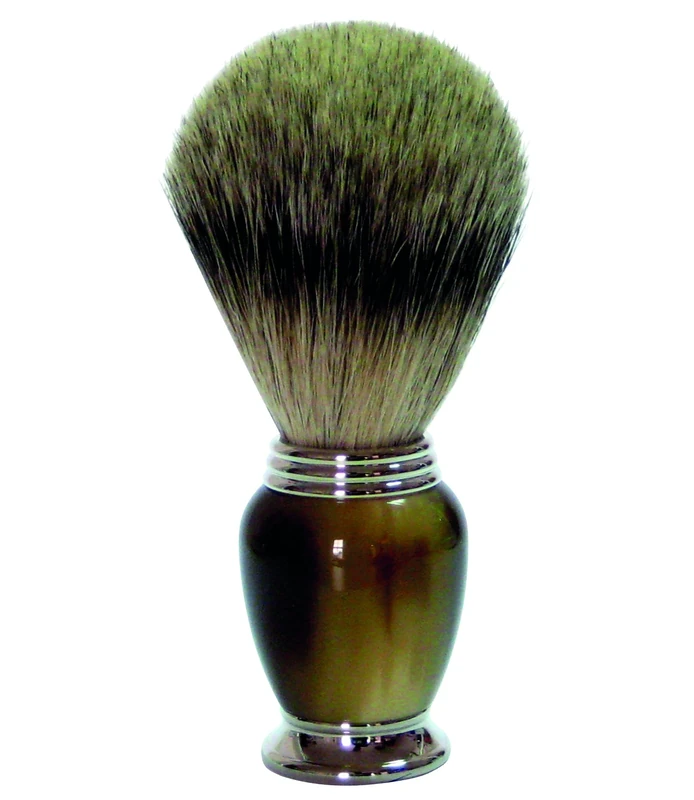 GOLDDACHS shaving brush, 100% Badger hair, imitation horn handle, GOLDDACHS shaving brush, 100% Badger hair, imitation horn handle,