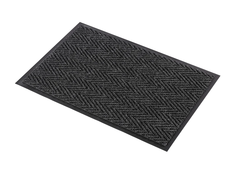 Notrax Mats for Professional Use 118S5120CH Arrow tough chevron indoor entrance mat, CHARCOAL-BLACK