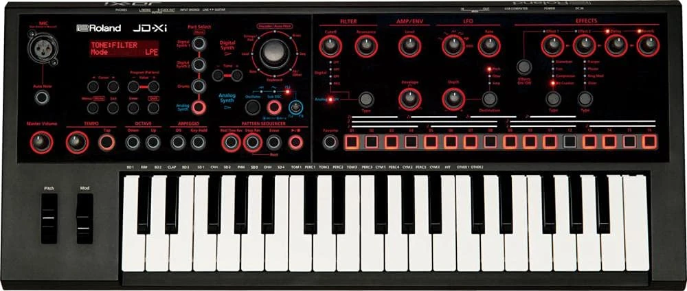 Roland JD Xi Interactive crossover synthesizer with analog and digital sound engines