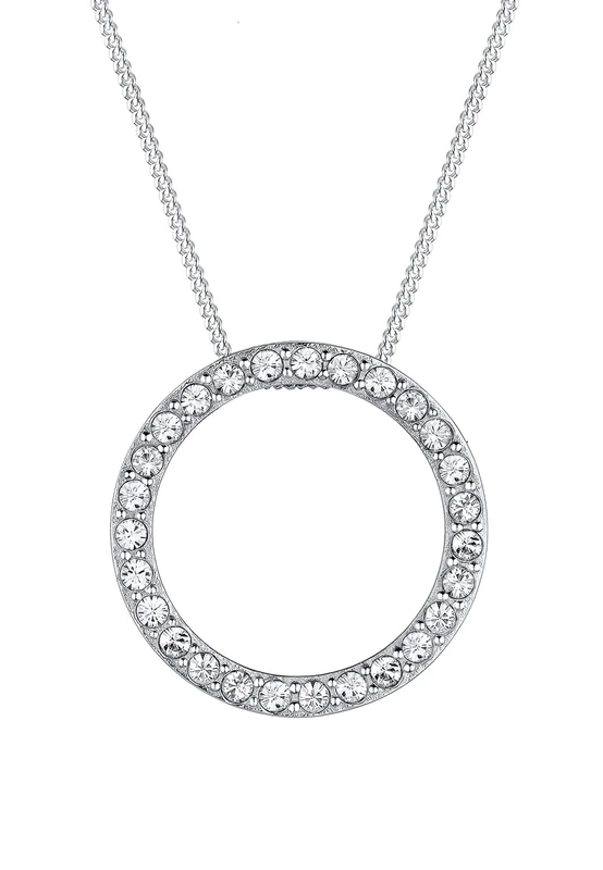 Elli Necklace Elli Necklace Circle Karma Crystals 925 Sterling Silver