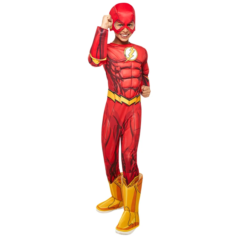 Rubies DC Flash Deluxe Child Costume - Size Medium (5-7 Years) - Image 1