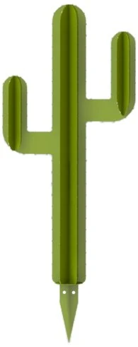 Burgundy cac02db0300kaki Cactus Decorative Double Arm 30 cm, Khaki - Image 1