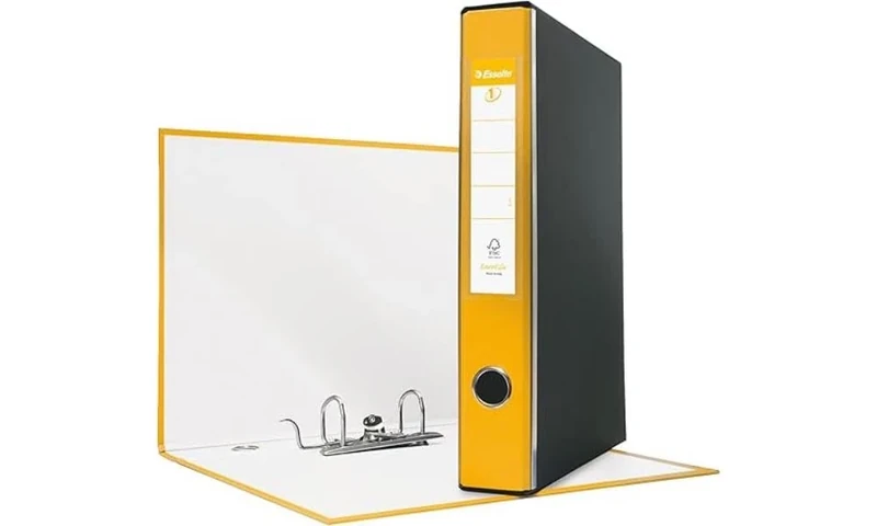 Esselte Eurofile Binder with Lever Mechanism and case Dorso 5 cm Yellow