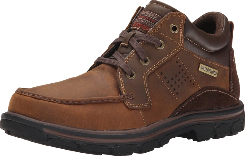 Skechers Segment Melego Men's Derby Lace-Up Shoes, dark brown, 7.5 UK