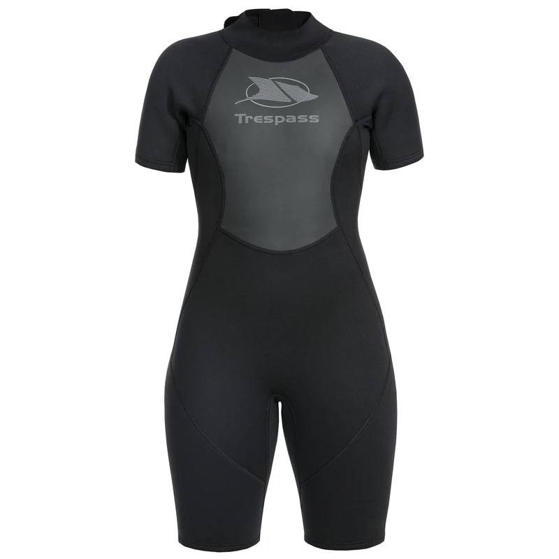 Trespass Womens Wetsuit 3mm Short Length 7mm Zipper Mesh Chest Panels Astor