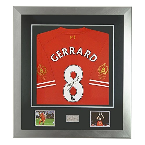 Signed Steven Gerrard Testimonial Ltd Edition 2014 Liverpool FC Shirt Deluxe - Image 1