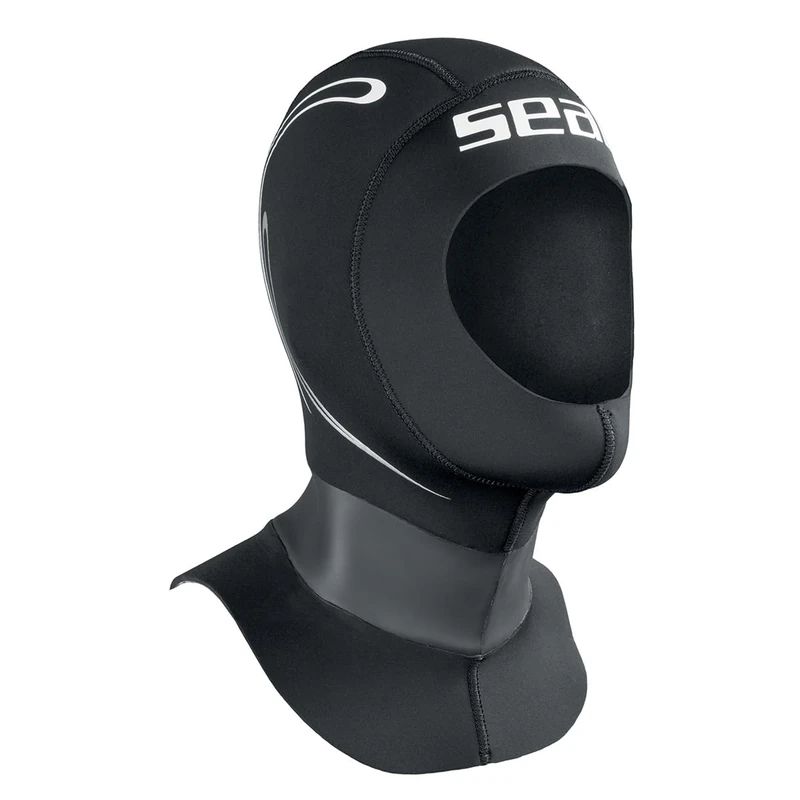 SEAC Unisex's Tekno Hood, Black, Medium