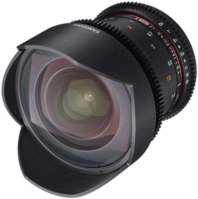 Samyang 14 mm T3.1 VDSLR II Manual Focus Video Lens for Nikon DSLR Camera