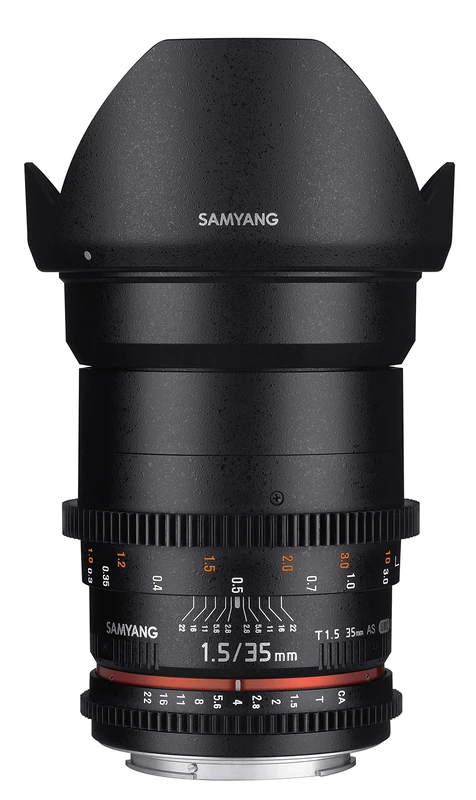 Samyang 35 mm T1.5 VDSLR II Manual Focus Video Lens for Nikon DSLR Camera
