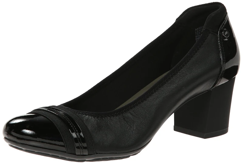Anne Klein Sport Women's Guardian Leather Dress Pump, Black, 5.5 M - Image 1