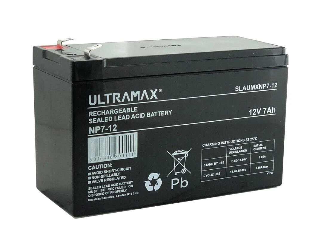 NP7-12 12v 7Ah Ultra Max Lead Acid Rechargeable Battery NP9-12, NP6-12