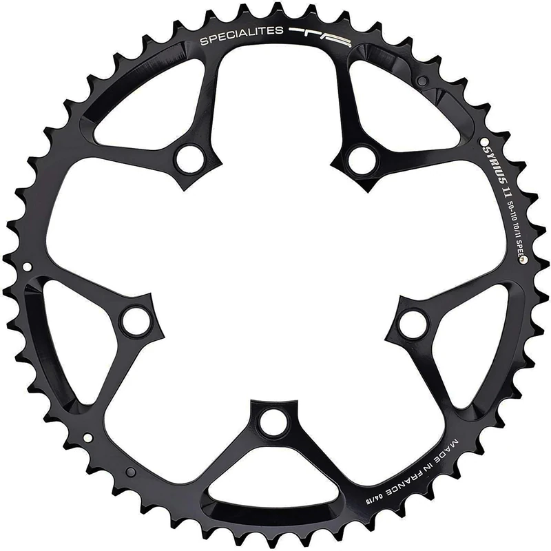 Spécialités TA Syrius 110pcd 10/11 Speed Chainring, Black, 53t, Outer
