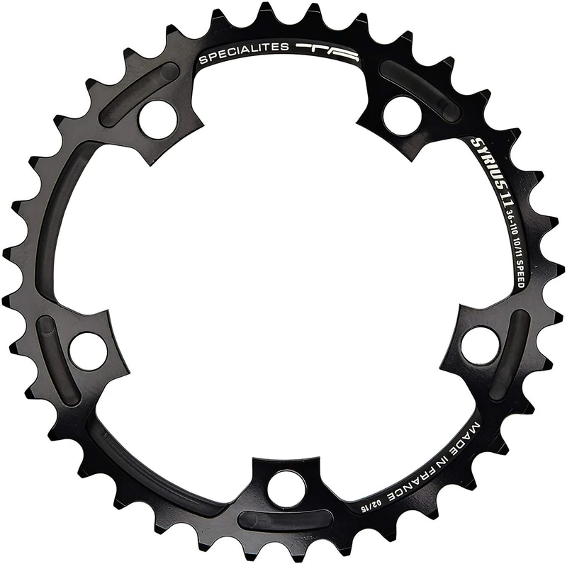 Spécialités TA Syrius 110pcd 10/11 Speed Chainring, Black, 39t, Inner