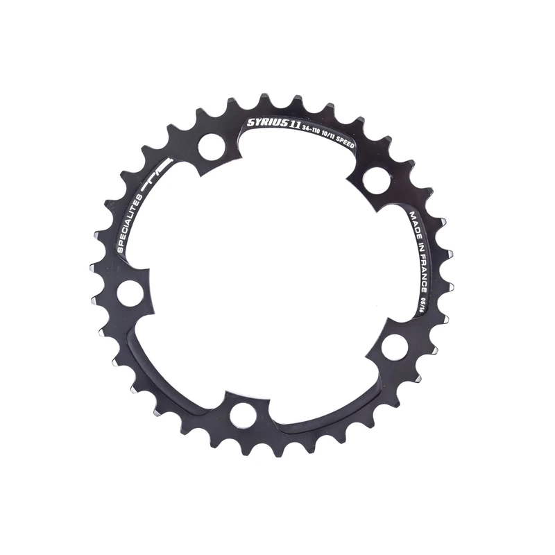 Spécialités TA Syrius 110pcd 10/11 Speed Chainring, Black, 38t, Inner