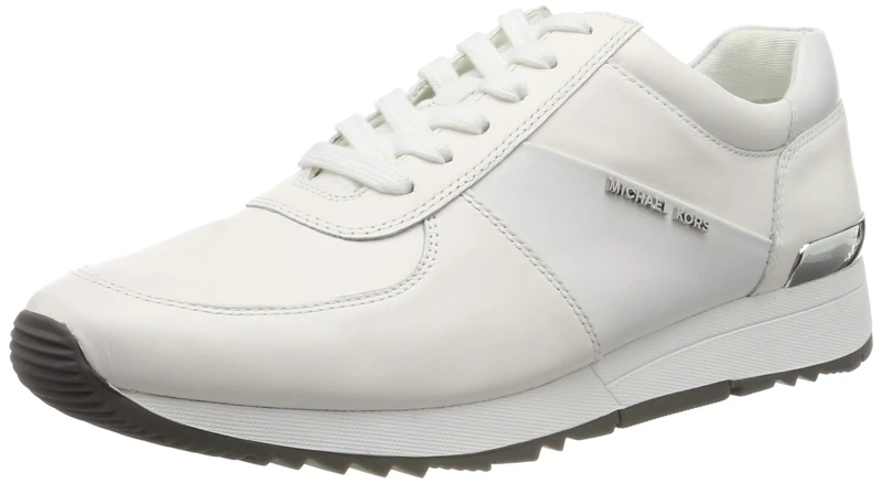 Michael Kors Women's Allie Trainer Sneaker, Optic White, 5.5 UK