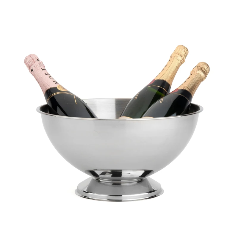 Leopold Vienna Classic II champagne bowl, stainless steel, diameter 35 x 19 cm, 304, silver, 1 piece (pack of 1), classic