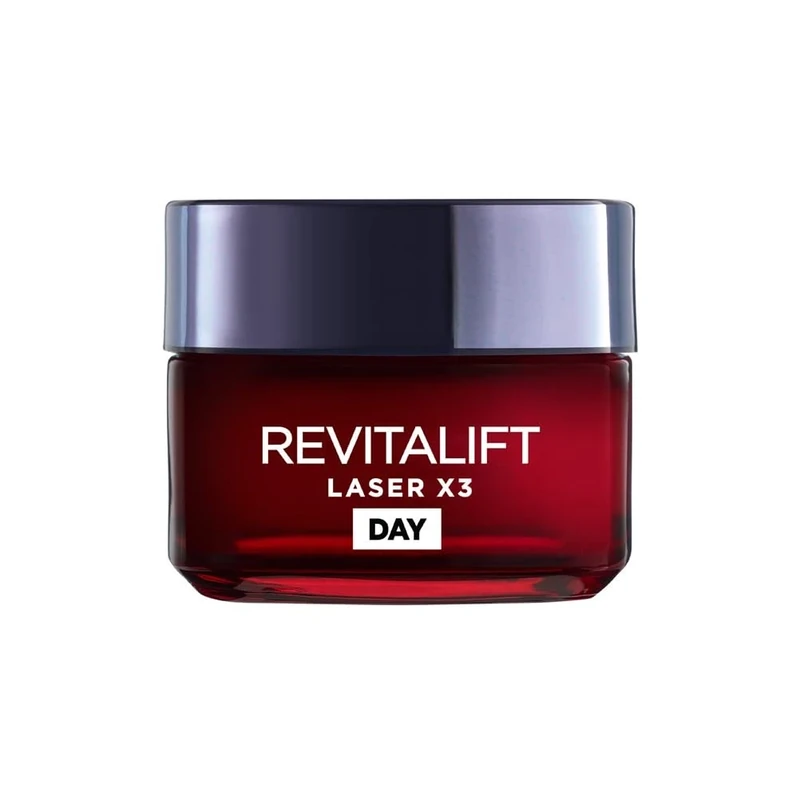 L’Oréal Paris Laser Renew Triple Action Anti-Ageing, Skin Retightening Day Cream, Visibly Reduce Wrinkles & Fine Lines; Moisturises, Firms & Brightens Skin; Retinol, Hyaluronic Acid & Vitamin C, 50ml