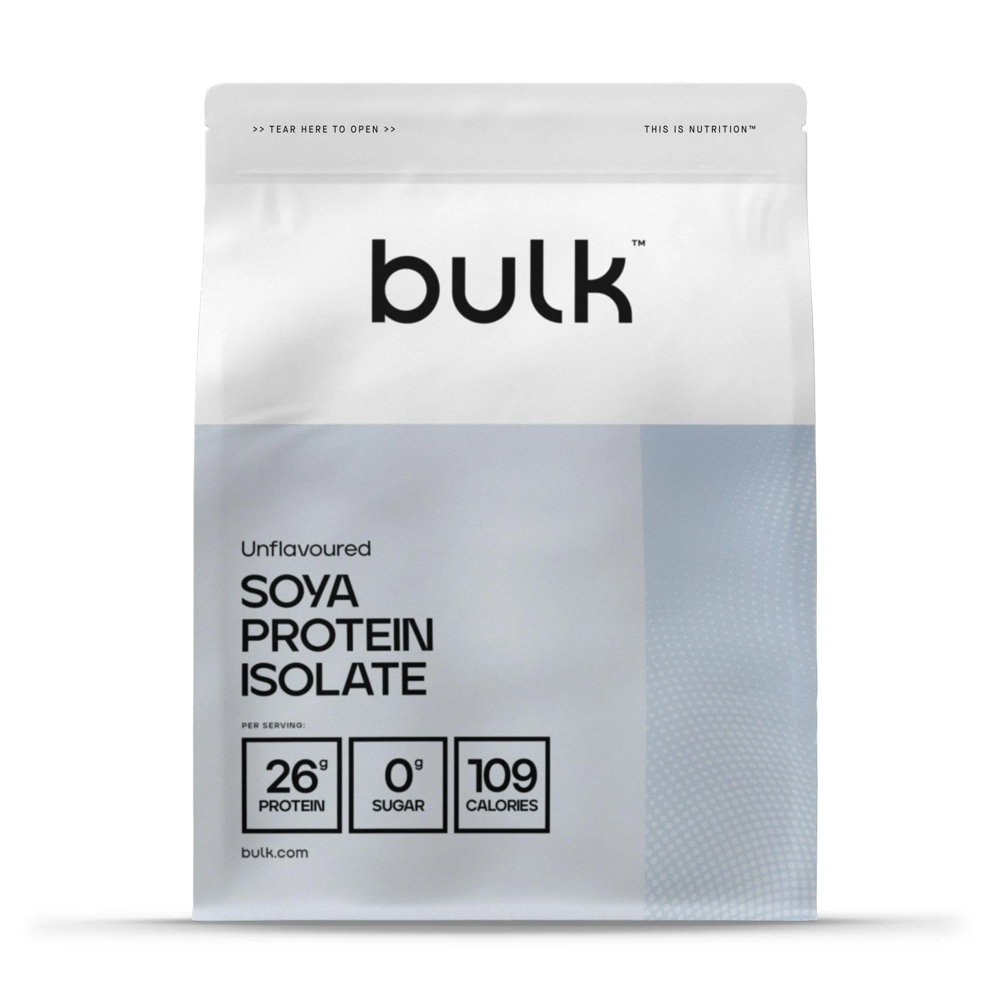 Bulk Soya Protein Isolate Powder, Vegan Protein Shake, Unflavoured, 1 kg