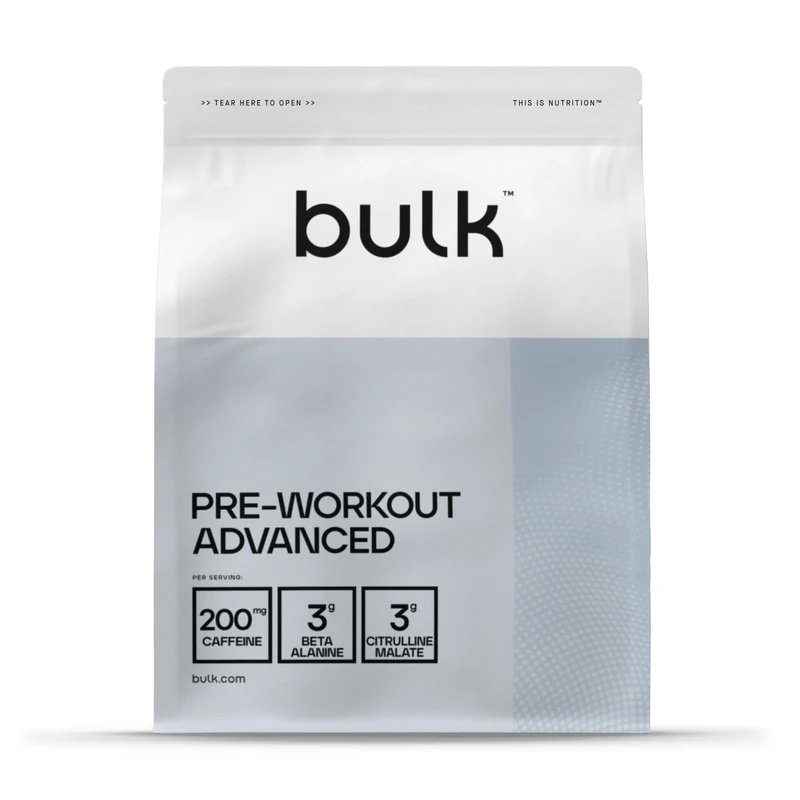 Bulk Pre Workout Advanced, Apple and Lime, 1 kg