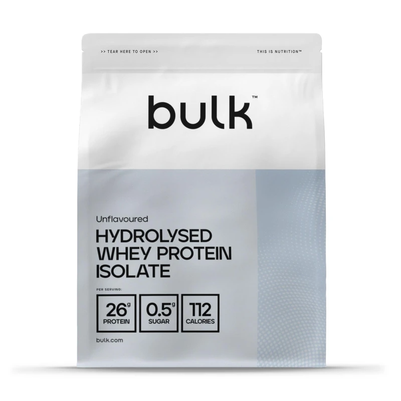 Bulk 1 kg Unflavoured Hydrolysed Whey Protein Isolate Pouch, Packaging May Vary - Image 1