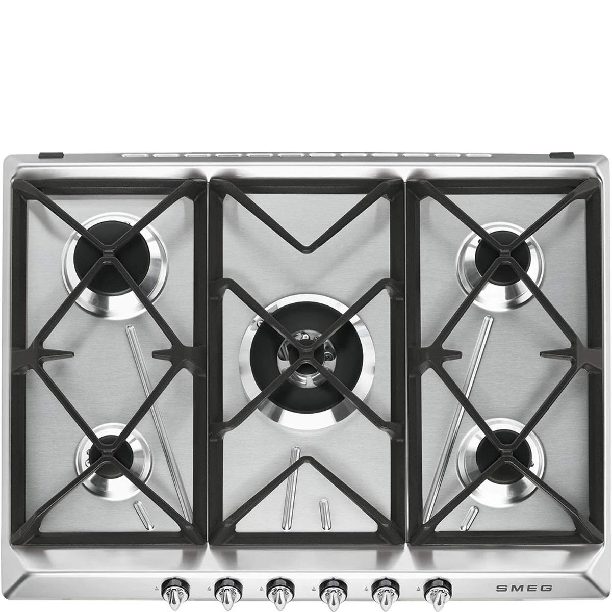 Smeg Gas hob with 5 burners SR975XGH, Stainless Steel, Small